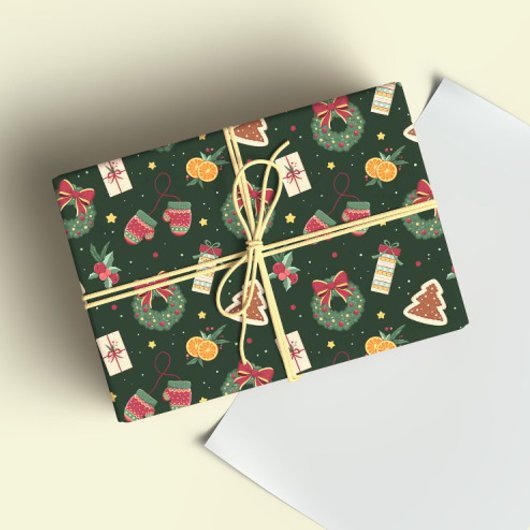 A Cute Winter Holiday Wrapping Paper Cadeaupapier
