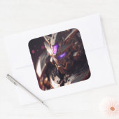 A Cyberpunk Gundam Vierkante Sticker (Envelop)