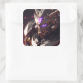 A Cyberpunk Gundam Vierkante Sticker (Tas)