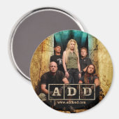 A.D.D. magneet - rond (Voorkant / Achterkant)