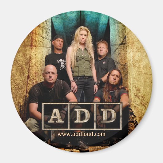 A.D.D. magneet - rond (Voorkant)