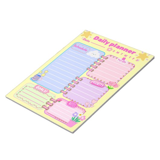 a daily planner Notepad Notitieblok (Schuin)