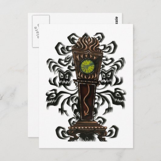 A.Daley Original 13th UUR CLOCK briefkaart (Voorkant / Achterkant)