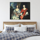 A. Dalkieth en Lady Kirk, 1640 Canvas Afdruk (Insitu (Slaapkamer))