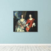 A. Dalkieth en Lady Kirk, 1640 Canvas Afdruk (Insitu (Houten vloer))