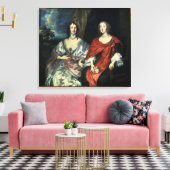 A. Dalkieth en Lady Kirk, 1640 Canvas Afdruk (Insitu (Woonkamer))