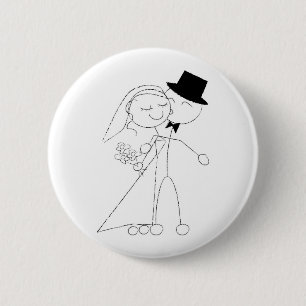 A Dance en A Kiss Ronde Button 5,7 Cm