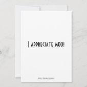 A Dank Moo Kaart |Hartelijk dank voor uw kaart| Ho (Achterkant)