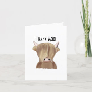 A Dank Moo Kaart |Hartelijk dank voor uw kaart| Ho