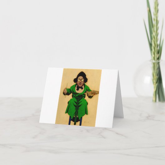 A Dark Futurist, 1923, gemaakt door Maxfield Parri Bedankkaart (Voorkant)