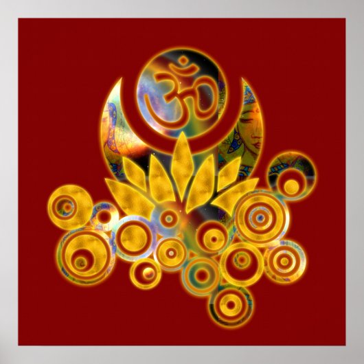 A_darkred, Om Lotus Poster (Voorkant)