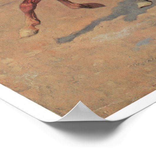 A Dash for the Timber, 1889 Frederic Remington Poster (Hoek)