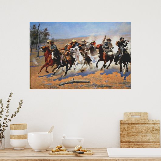 A Dash for the Timber van Remington, Poster (Keuken)