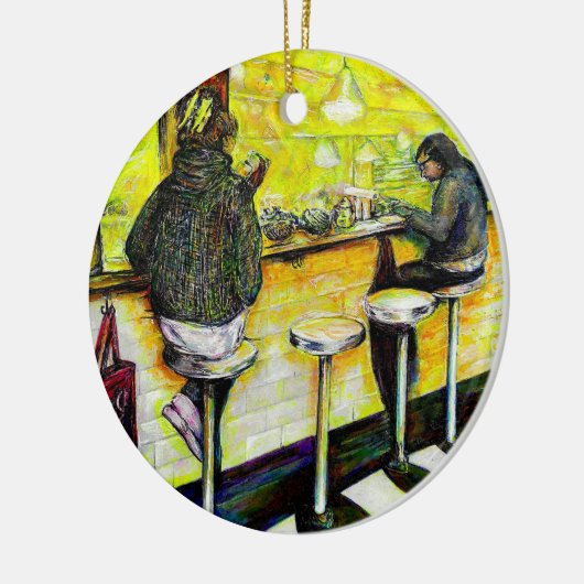 A Day Off from Crazy Keramisch Ornament (Links)