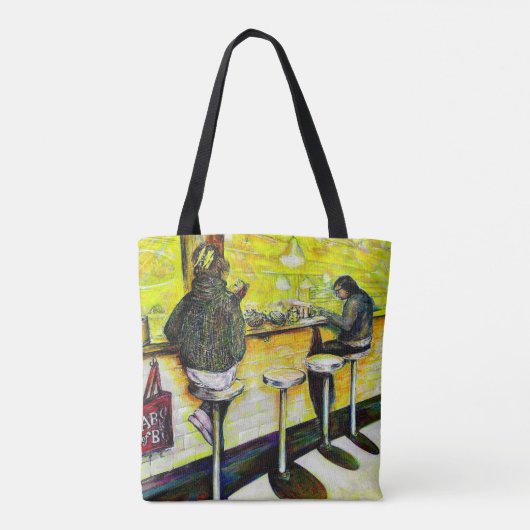 A Day Off from Crazy Tote Bag (Achterkant)