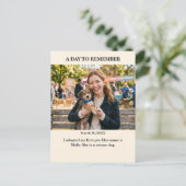 A Day to Remember Aangepaste Fotokaart Briefkaart (Staand voorkant)