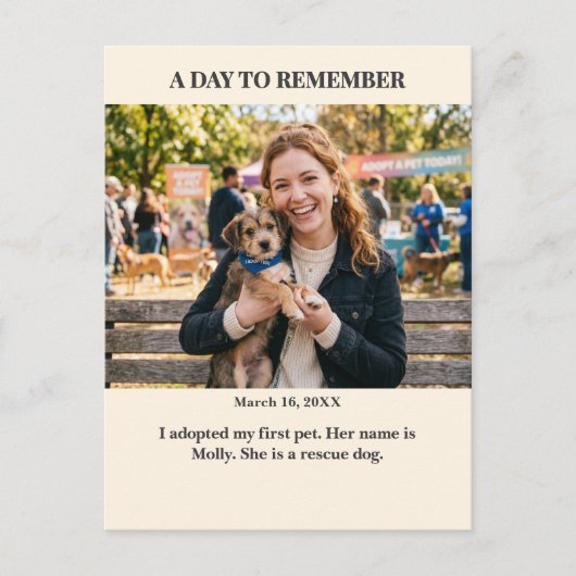 A Day to Remember Aangepaste Fotokaart Briefkaart (Voorkant)