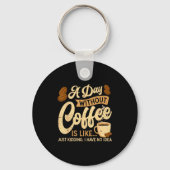 A Day Without Coffee Is Like - Coffee Lover Caffei Sleutelhanger (Voorkant)