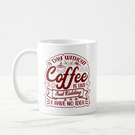 A Day Without Coffee? JUST KIDDING… I Have No Idea Koffiemok (Links)
