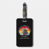 A Day Without Reading Book Lover Book Nerd Librari Bagagelabel (Achterkant verticaal)