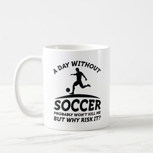 A Day Without Soccer Koffiemok (Links)