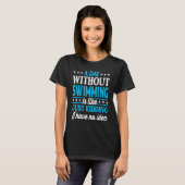 A Day Without Swimming   Swimmer T-shirt (Voorkant volledig)