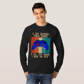 A Day Without Video Games Funny Video Gamer 35 T-shirt (Voorkant volledig)