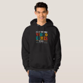 A Day Without Video Games Just Kidding Funny Gamer Hoodie (Voorkant volledig)