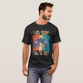 A Day Without Video Games  Video Gamer  23 T-shirt (Voorkant volledig)