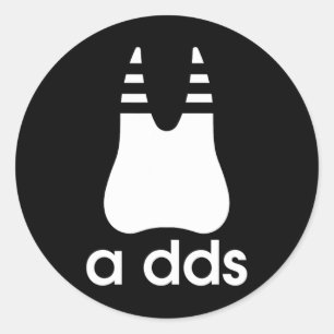 A DDS - Grappige tandarts tandheelkundige geneesku Ronde Sticker