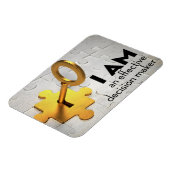 "A decision maker" Motivatie Affirmatie Flexibel Magneet (Linkerzijde)