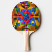 A Decorated Ping Pong Paddle Tafeltennisbatje (Achterkant)