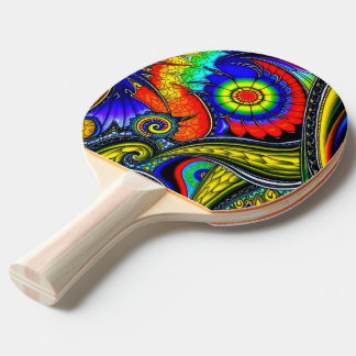 A Decorated Ping Pong Paddle Tafeltennisbatje
