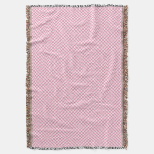 A decorative pink throw blanket with a subtle  deken (Voorkant Verticaal)