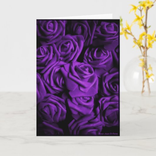 A Deep Purple Dream Kaart (Gele Bloem)