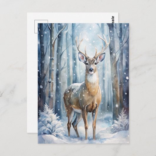 A Deer Briefkaart (Voorkant / Achterkant)