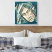 A Defiant Green Elf Canvas Afdruk (Insitu (Slaapkamer))