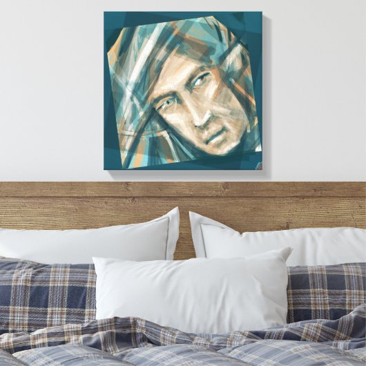 A Defiant Green Elf Canvas Afdruk (Insitu (Slaapkamer))