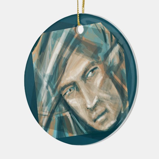 A Defiant Green Elf Keramisch Ornament (Links)