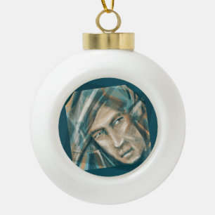 A Defiant Green Elf Keramische Bal Ornament