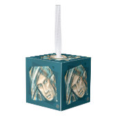 A Defiant Green Elf Kubus Ornament (Achter hoekig)