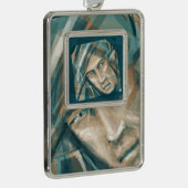 A Defiant Green Elf Verzilverd Omlijst Ornament (Rechts)