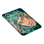 A Defiant Green Woodland Elf onder bladeren Magneet (Rechterzijde)