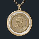 *~* "A" Diamond Circle GOLD Wax Seal Monogram Goud Vergulden Ketting<br><div class="desc">Energetisch versterkte PARTIJThe letter "A" GOLD WAX SEAL STAMP GOLD PLATED KETTING. SPARKLERENDE WAX SEALS / STAMPS STICKERS - Ideaal voor een speciale envelop, feestelijke feestdagen en nog veel meer. Het ontwerp is ELEGANT CLASSIC en RICH. De faux DIAMONDS geven het een mooie SPARKEL... ..zoals ze zouden moeten. Deze geliefden...</div>