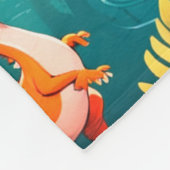 A Dinosaur Family Takes a Vacation Fleece Blanket Deken (Hoek)