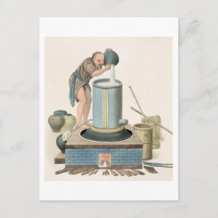 A Distiller, bord 24 uit 'The Costume of China', Briefkaart