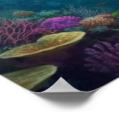 A diver discovers a castle in the reef poster (Hoek)