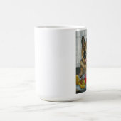 "A Doggie Snack", mooie duitse herder Koffiemok (Center)