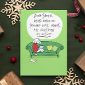 A Dog's Letter to Santa - Funny Christmas Cartoon Feestdagenkaart