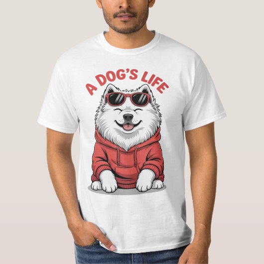 A Dogs Life Cute Funny T-Shirt Gift For Him Her Ma (Voorkant)